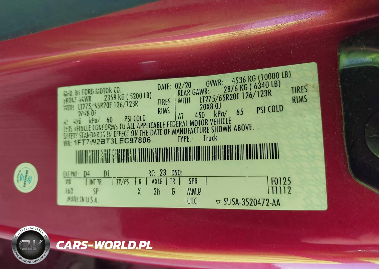 2020 Ford F-250 King Ranch VIN:1FT7W2BT3LEC97806 - 9