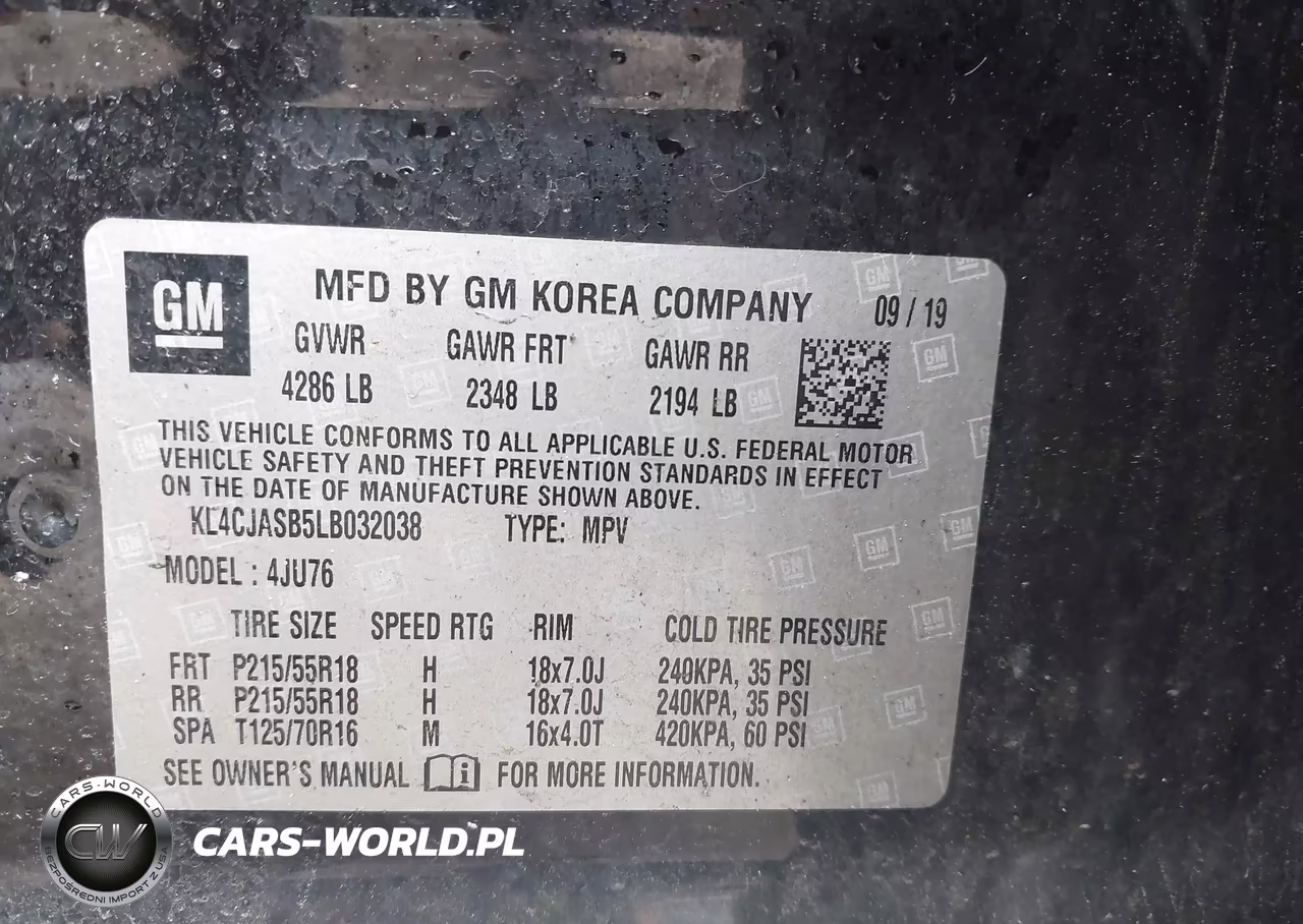 2020 Buick Encore Fwd Preferred VIN:KL4CJASB5LB032038 - 9
