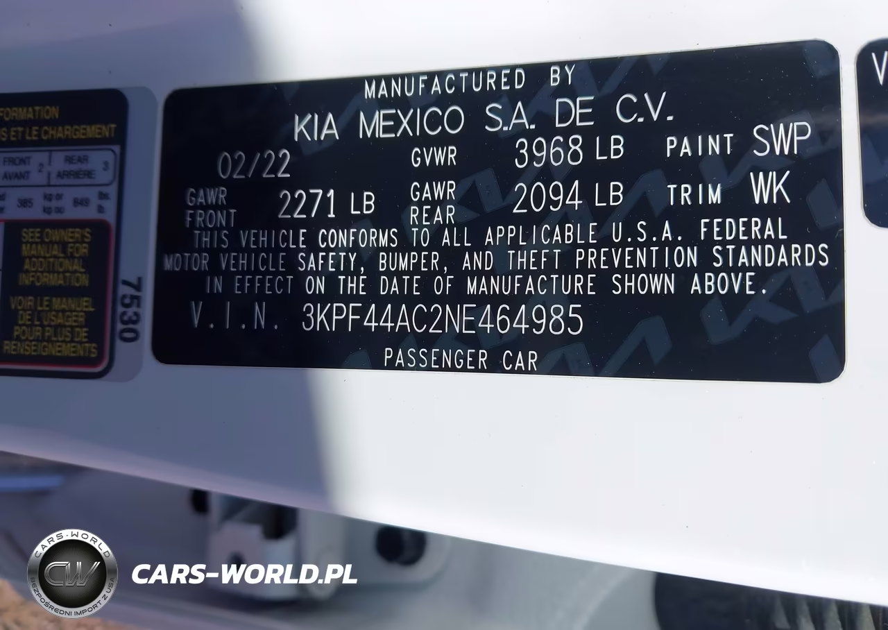 2022 Kia Forte Gt VIN:3KPF44AC2NE464985 - 9