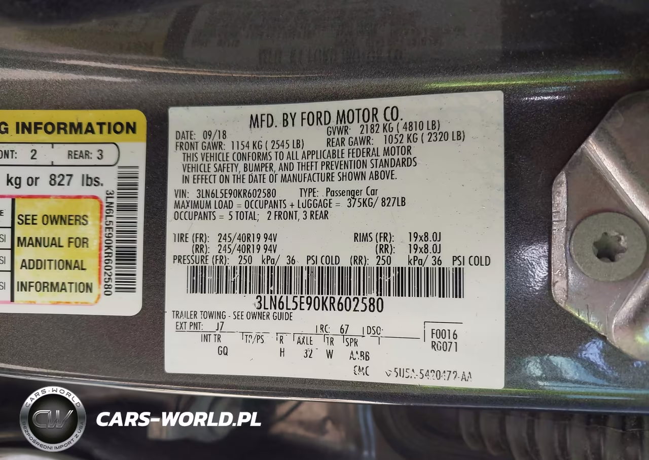 2019 Lincoln Mkz Reserve Ii VIN:3LN6L5E90KR602580 - 9