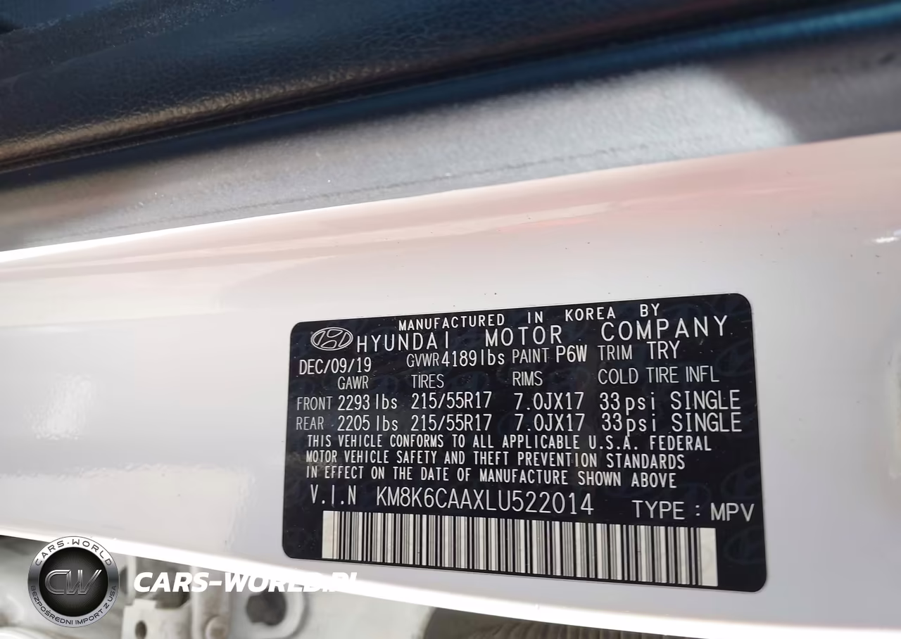 2020 Hyundai Kona Sel Plus VIN:KM8K6CAAXLU522014 - 9