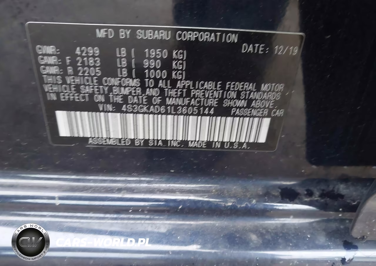 2020 Subaru Impreza Premium VIN:4S3GKAD61L3605144 - 9