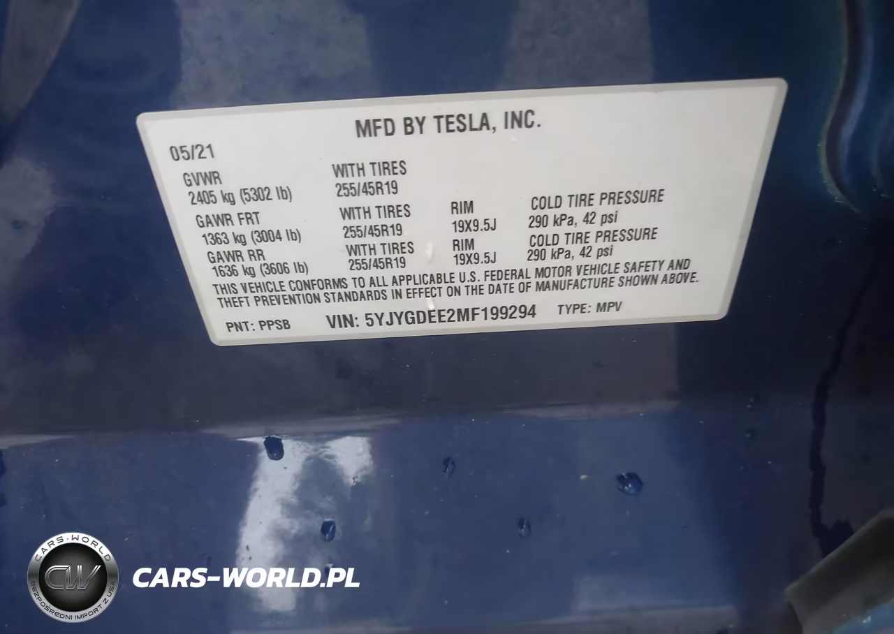 2021 Tesla Model Y Long Range Dual Motor All-Wheel Drive VIN:5YJYGDEE2MF199294 - 9