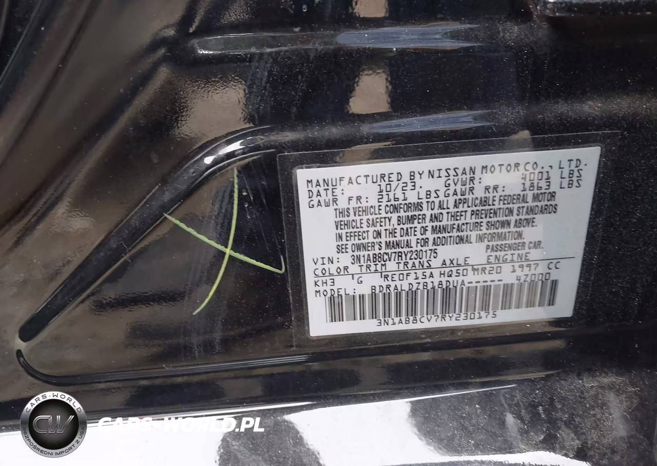 2024 Nissan Sentra Sv Xtronic Cvt VIN:3N1AB8CV7RY230175 - 9