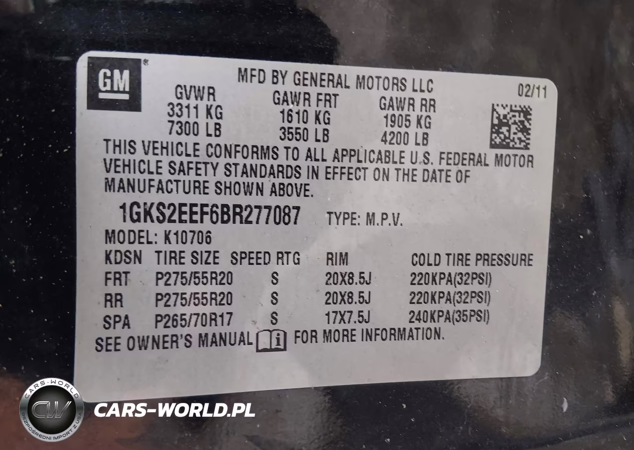 2011 GMC Yukon Denali VIN:1GKS2EEF6BR277087 - 9
