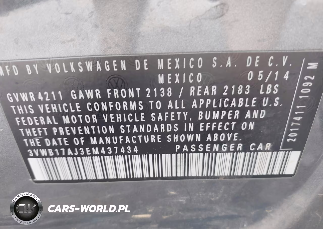 2014 Volkswagen Jetta Se W-Connectivity-Sunroof VIN:3VWB17AJ3EM437434 - 9