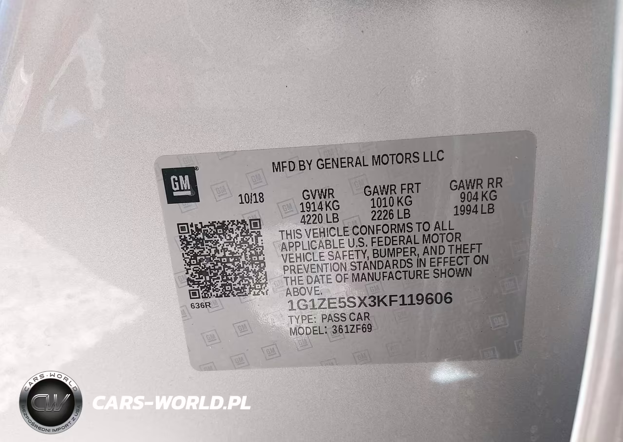 2019 Chevrolet Malibu Premier VIN:1G1ZE5SX3KF119606 - 9
