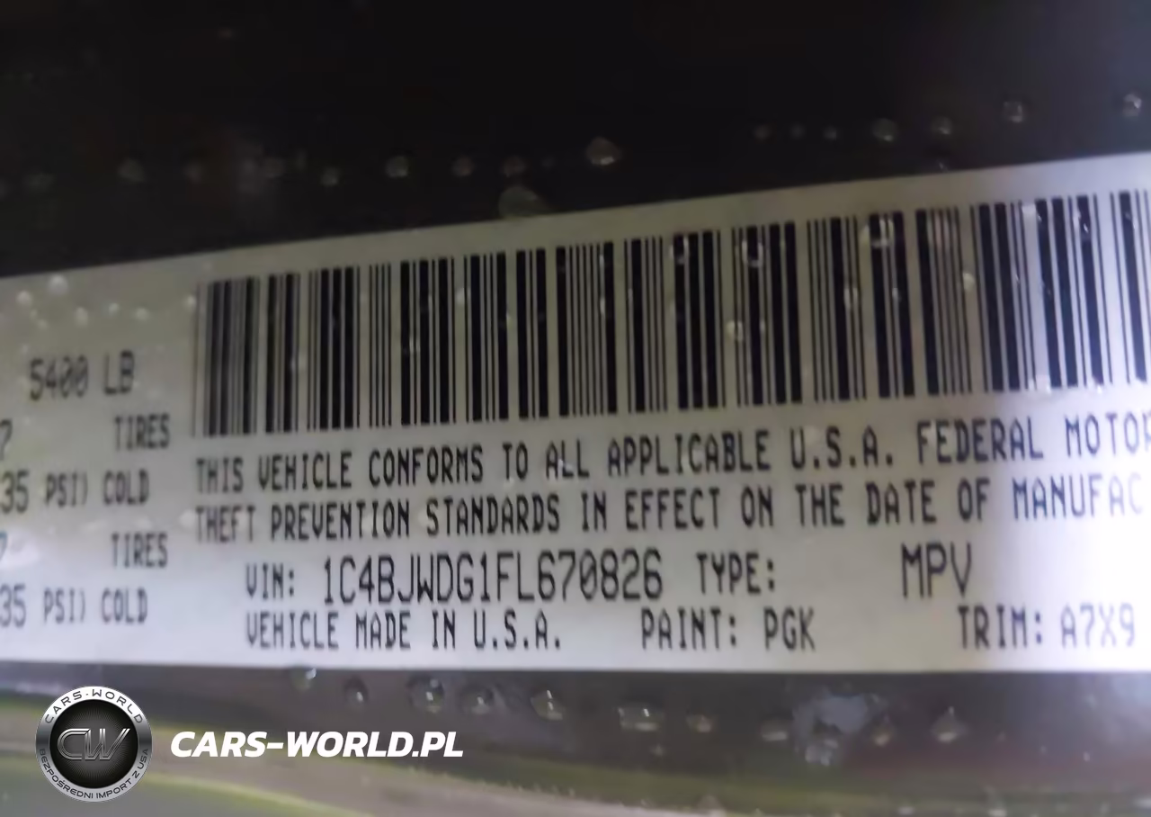 2015 Jeep Wrangler Unlimited Sport VIN:1C4BJWDG1FL670826 - 9