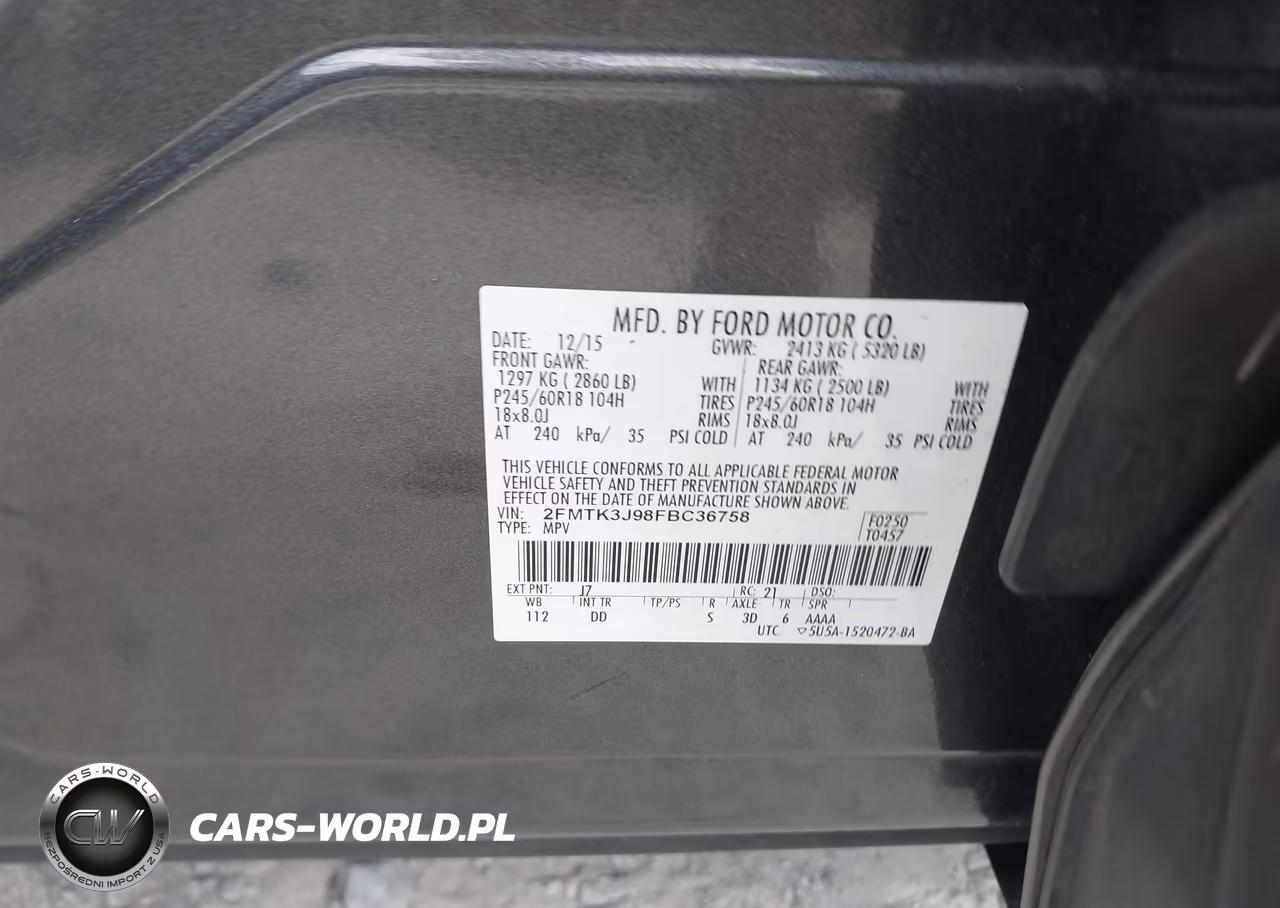 2015 Ford Edge Sel VIN:2FMTK3J98FBC36758 - 9