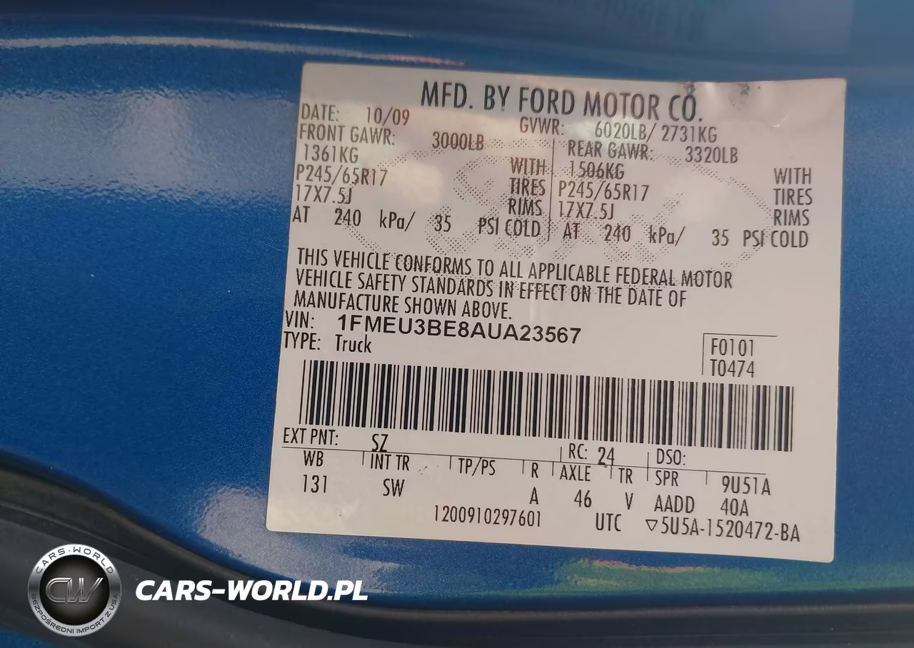 2010 Ford Explorer Sport Trac Xlt VIN:1FMEU3BE8AUA23567 - 9