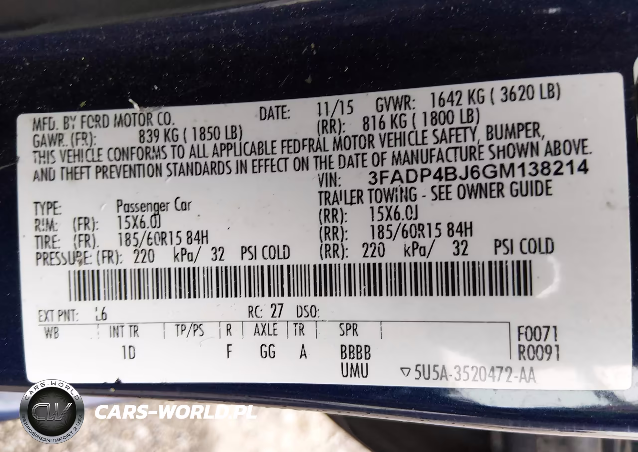 2016 Ford Fiesta Se VIN:3FADP4BJ6GM138214 - 9