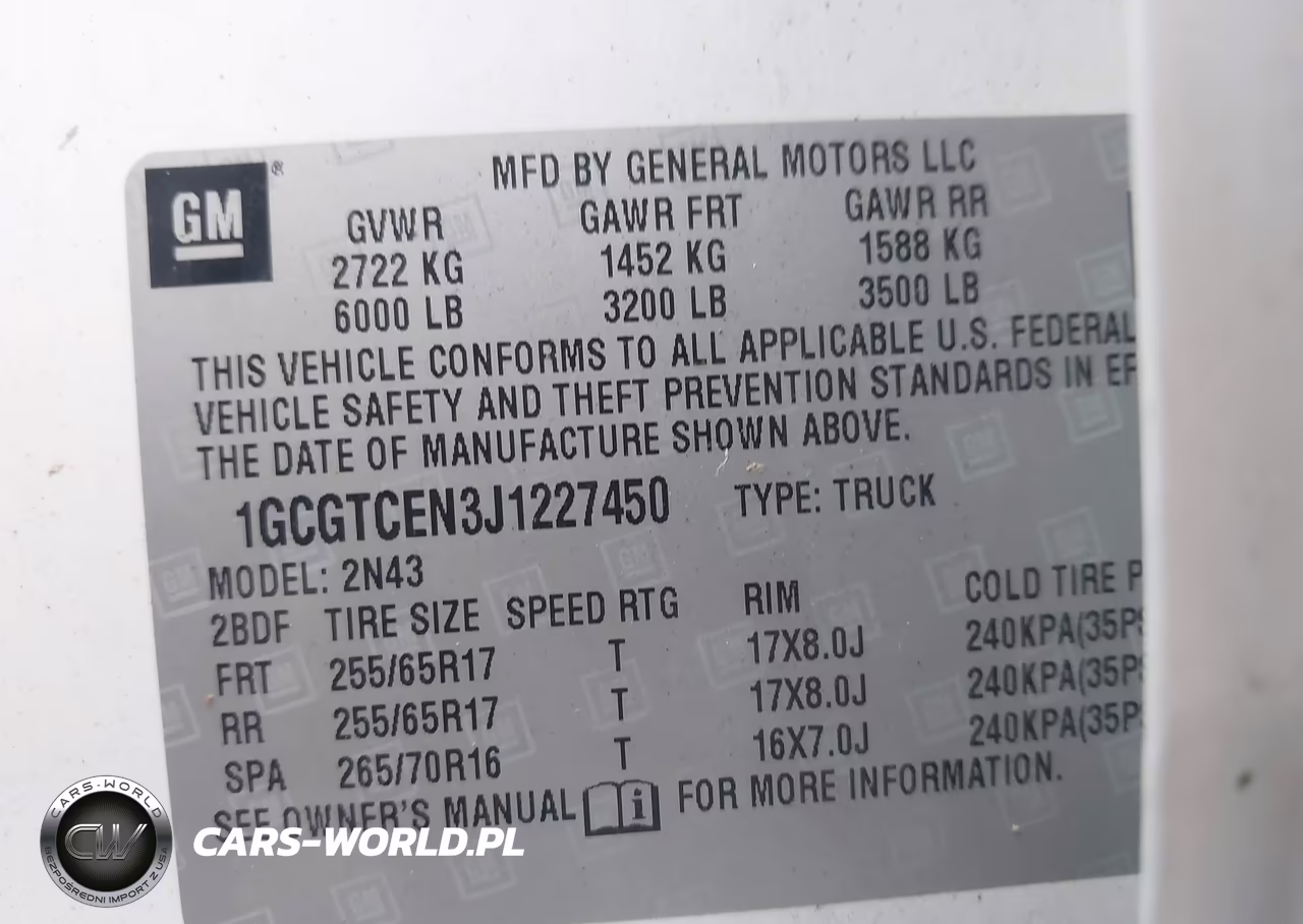2018 Chevrolet Colorado Lt VIN:1GCGTCEN3J1227450 - 9