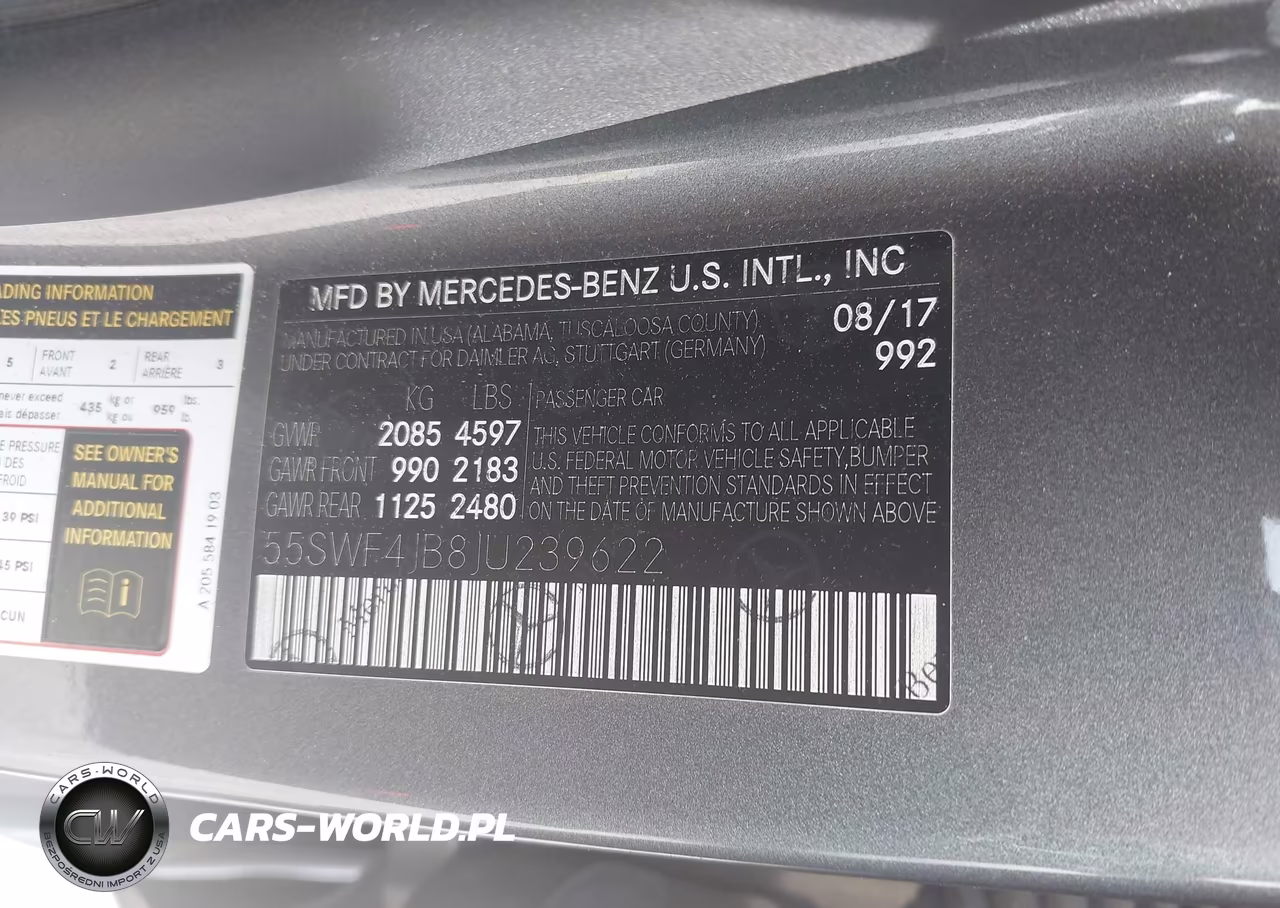 2018 Mercedes-Benz C 300 VIN:55SWF4JB8JU239622 - 9