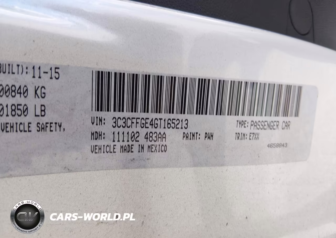 2016 Fiat 500E Battery Electric VIN:3C3CFFGE4GT165213 - 9
