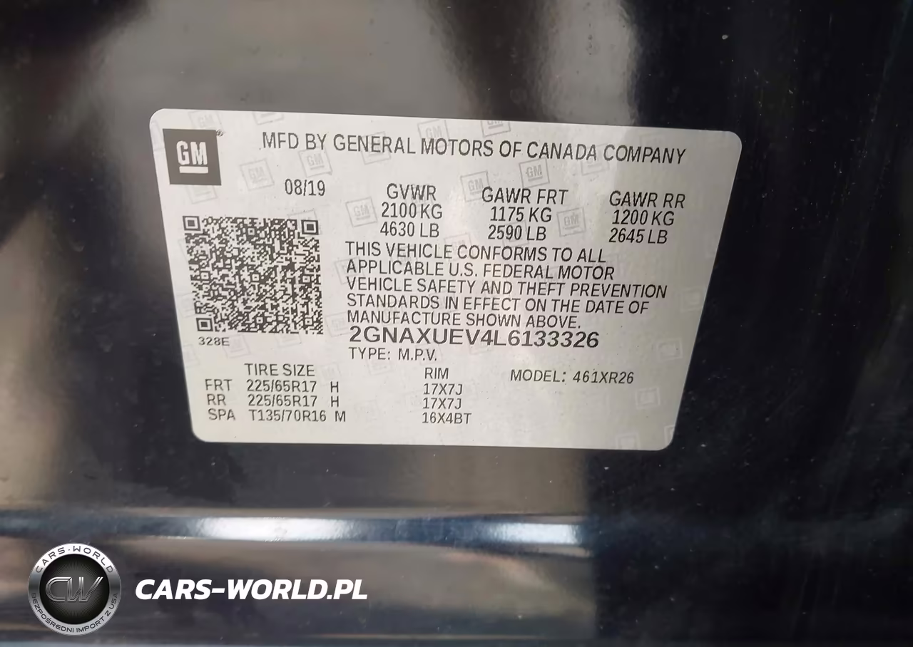 2020 Chevrolet Equinox Awd Lt 1.5L Turbo VIN:2GNAXUEV4L6133326 - 9