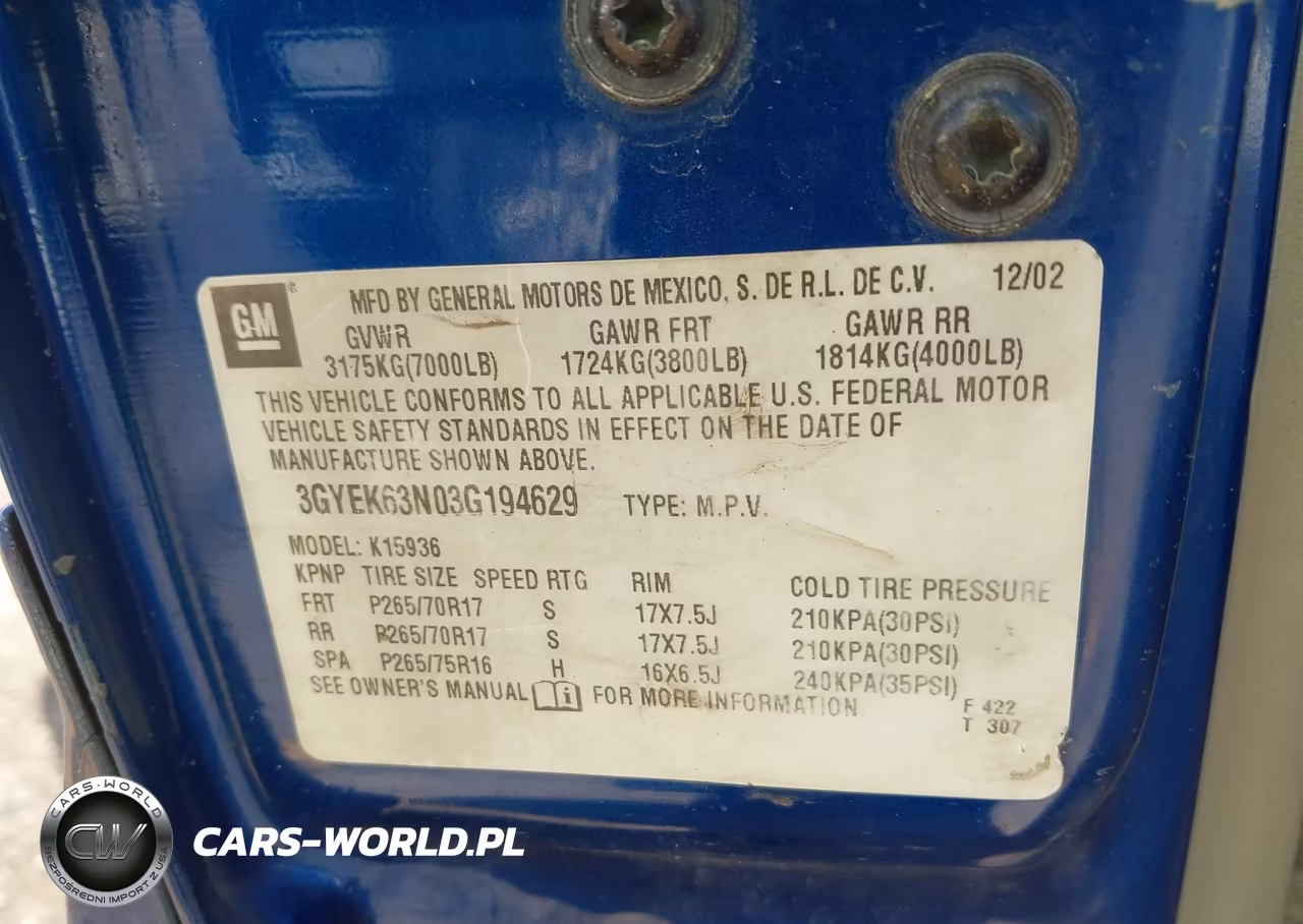 2003 Cadillac Escalade Ext VIN:3GYEK63N03G194629 - 9