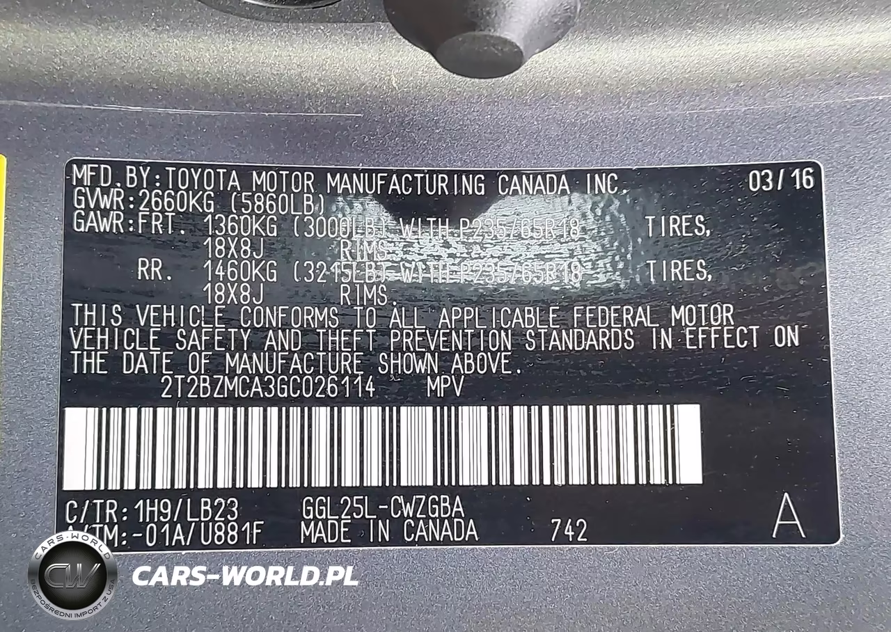 2016 Lexus Rx 350 VIN:2T2BZMCA3GC026114 - 8