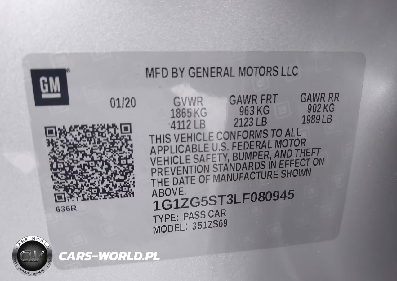 2020 Chevrolet Malibu Fwd Rs VIN:1G1ZG5ST3LF080945 - 9