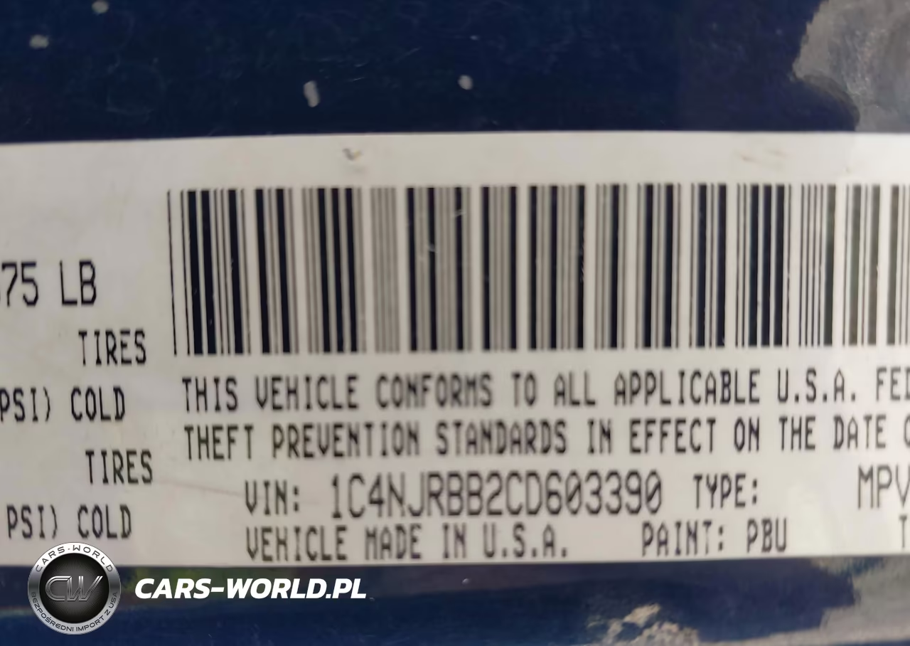 2012 Jeep Patriot Sport VIN:1C4NJRBB2CD603390 - 9