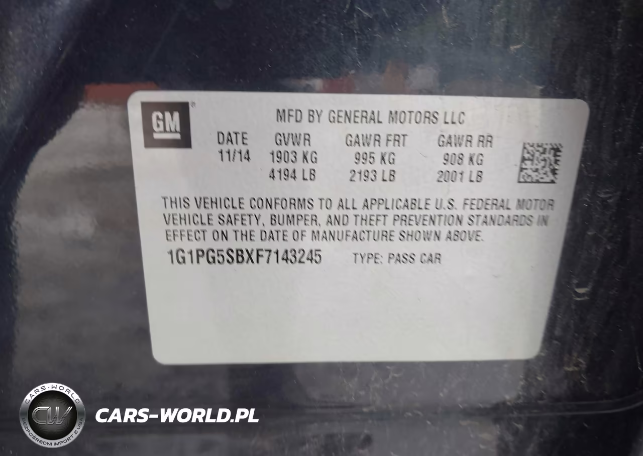 2015 Chevrolet Cruze Ltz VIN:1G1PG5SBXF7143245 - 9