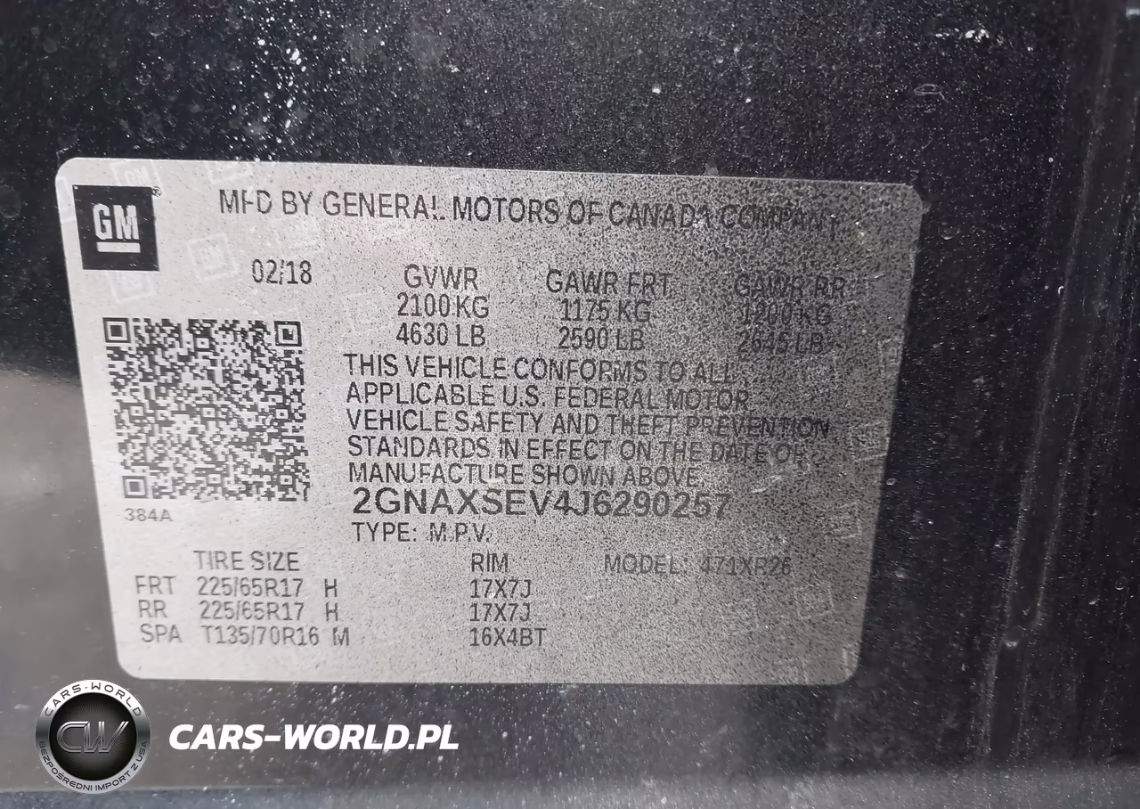 2018 Chevrolet Equinox Lt VIN:2GNAXSEV4J6290257 - 9