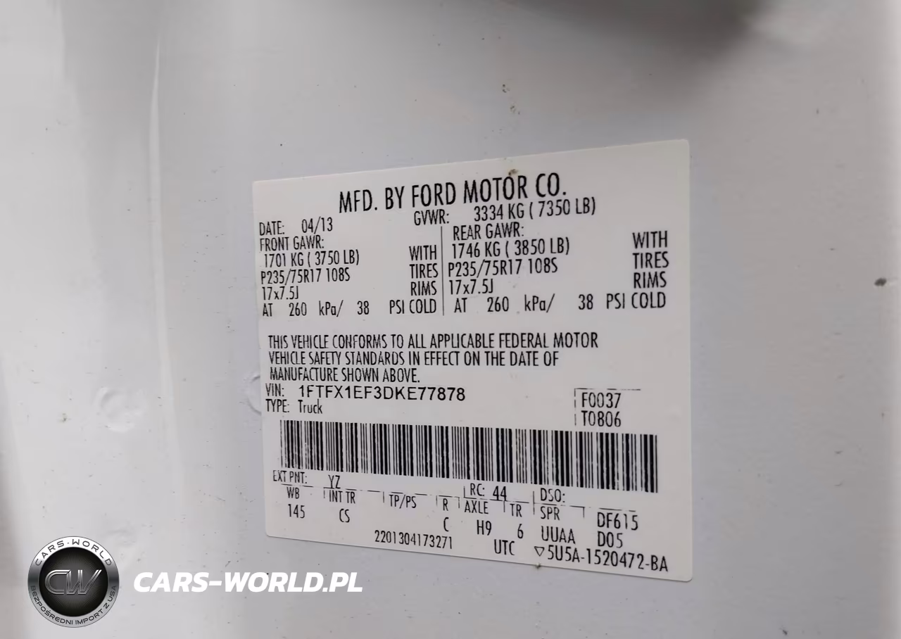 2013 Ford F-150 Xl VIN:1FTFX1EF3DKE77878 - 9