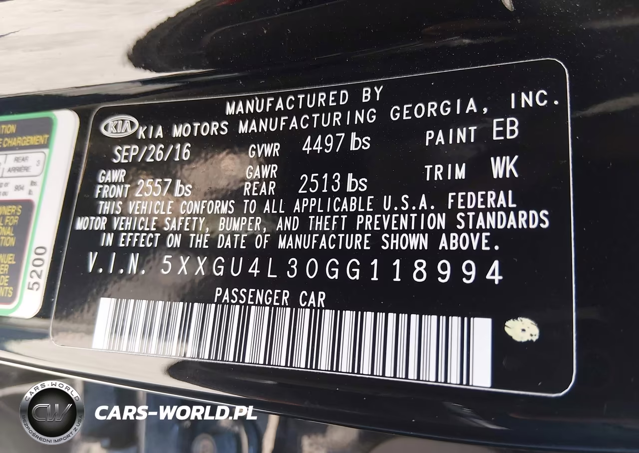 2016 Kia Optima Ex VIN:5XXGU4L30GG118994 - 9