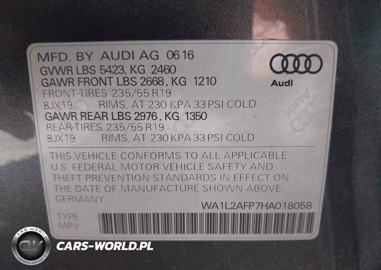 2017 Audi Q5 2.0T Premium VIN:WA1L2AFP7HA018058 - 9