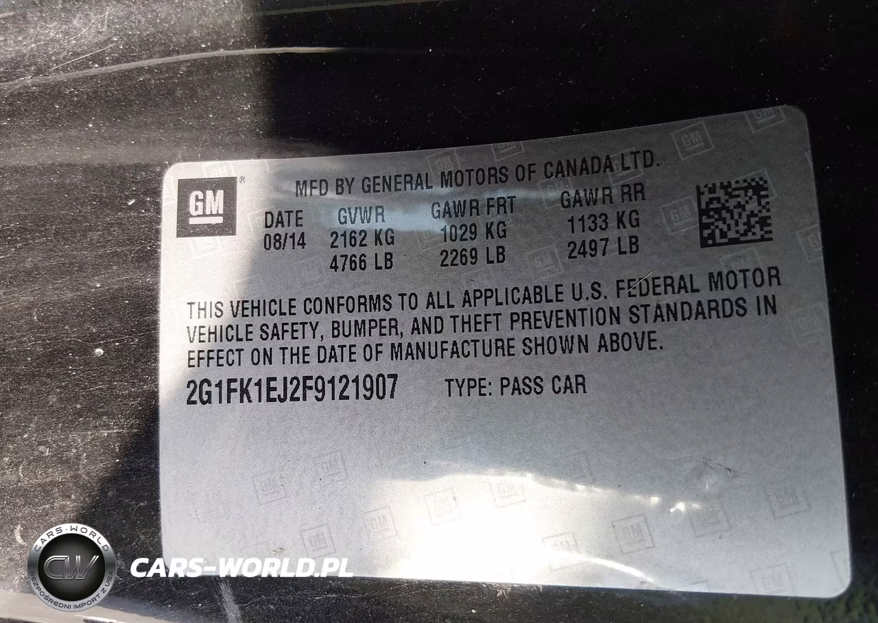 2015 Chevrolet Camaro 2Ss VIN:2G1FK1EJ2F9121907 - 9