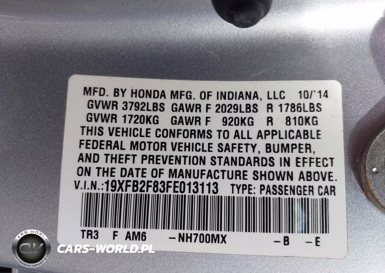 2015 Honda Civic Ex VIN:19XFB2F83FE013113 - 9