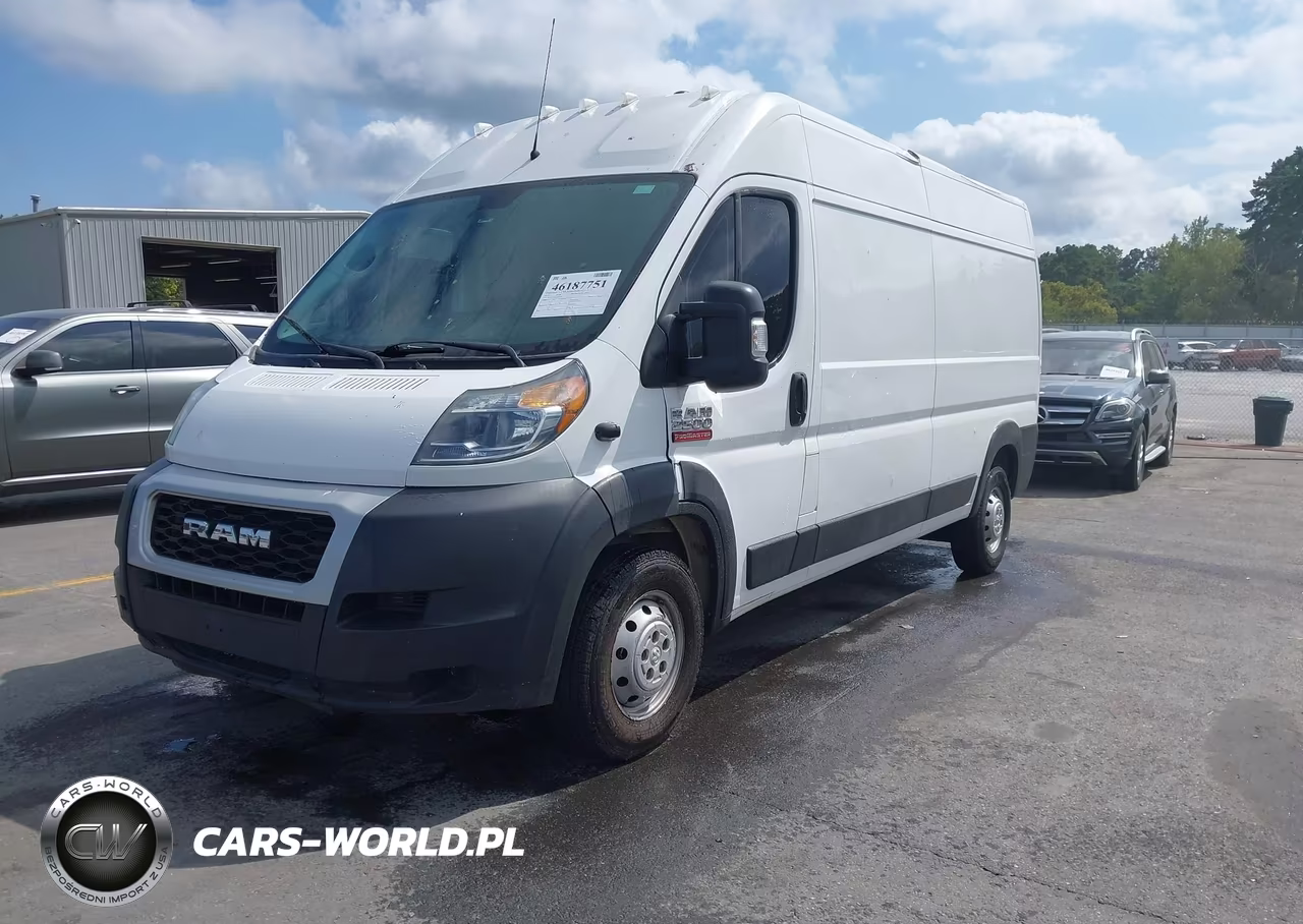 2019 Ram Promaster 2500 High Roof 159 Wb VIN:3C6TRVDG9KE507293 - 2