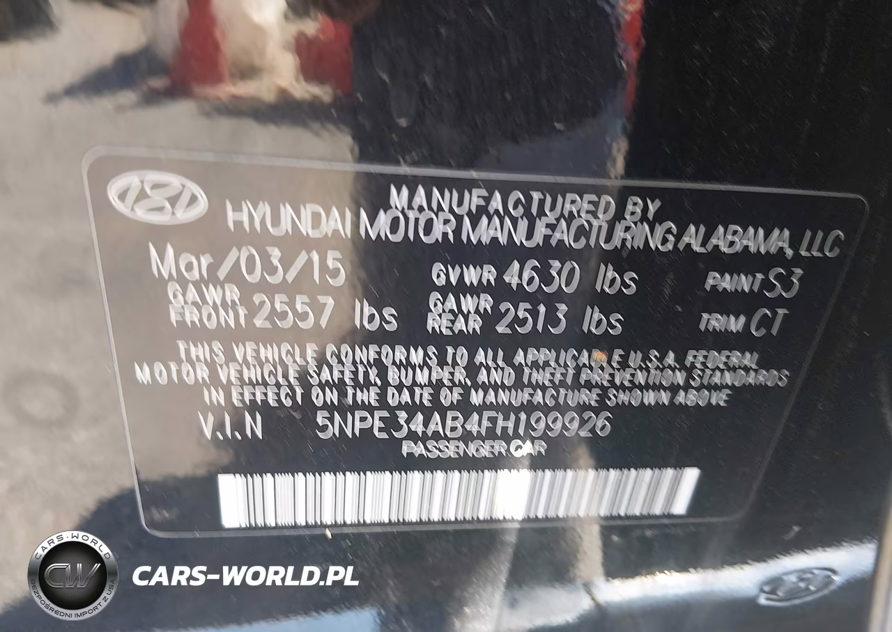 2015 Hyundai Sonata Limited 2.0T VIN:5NPE34AB4FH199926 - 9