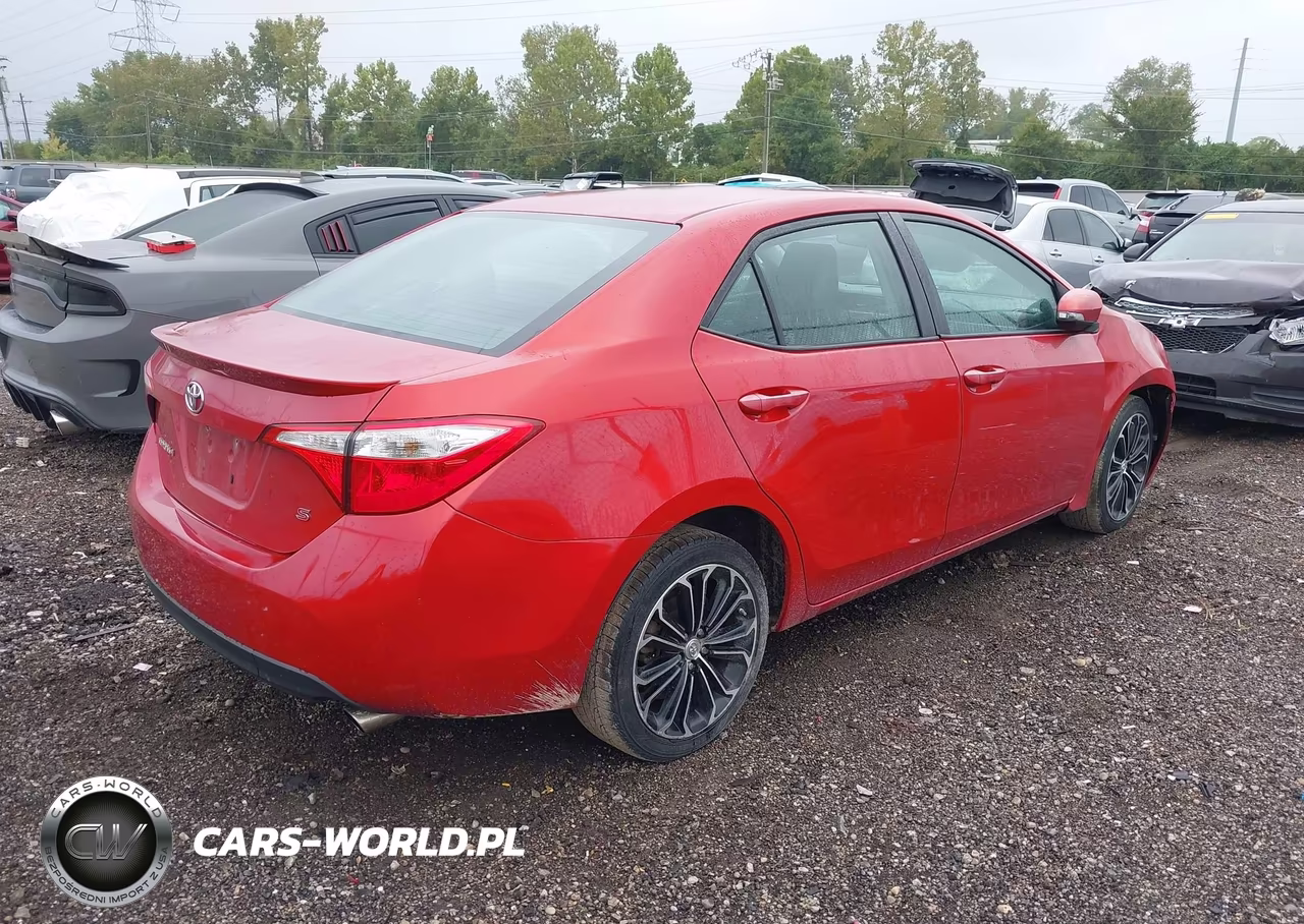 2015 Toyota Corolla S Plus VIN:2T1BURHE3FC410243 - 4
