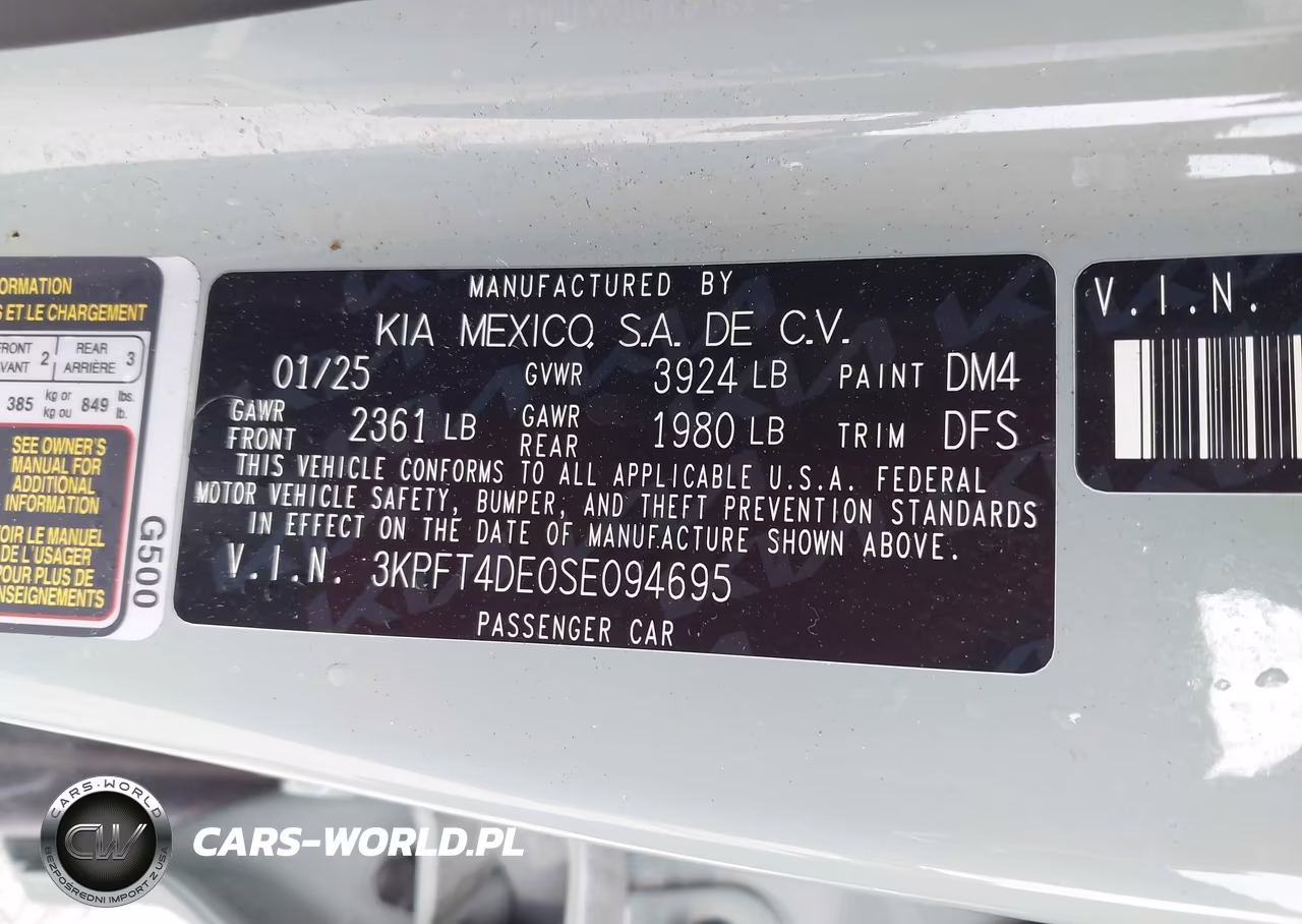2025 Kia K4 Lxs VIN:3KPFT4DE0SE094695 - 9