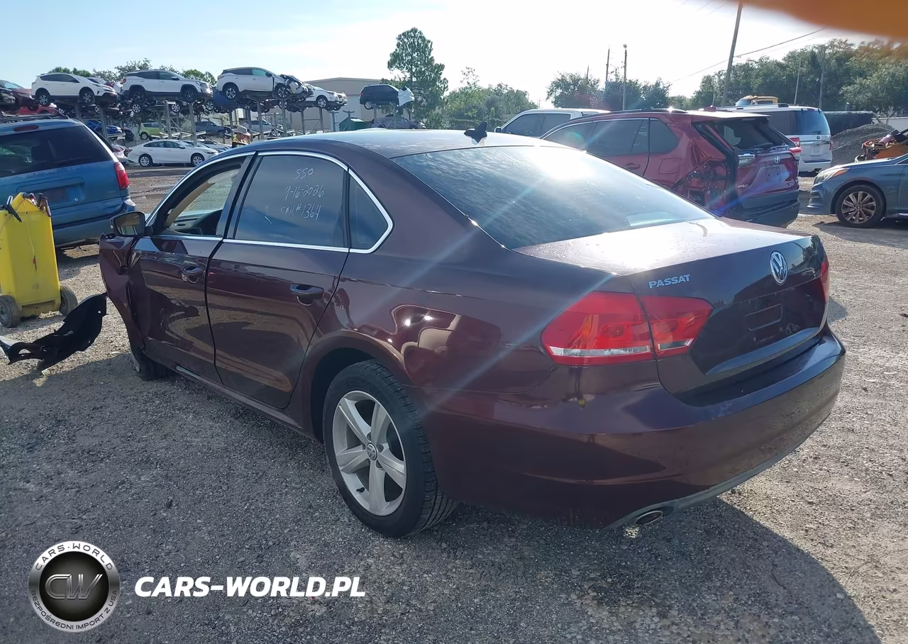 2013 Volkswagen Passat 2.5L Se VIN:1VWBP7A32DC136069 - 3