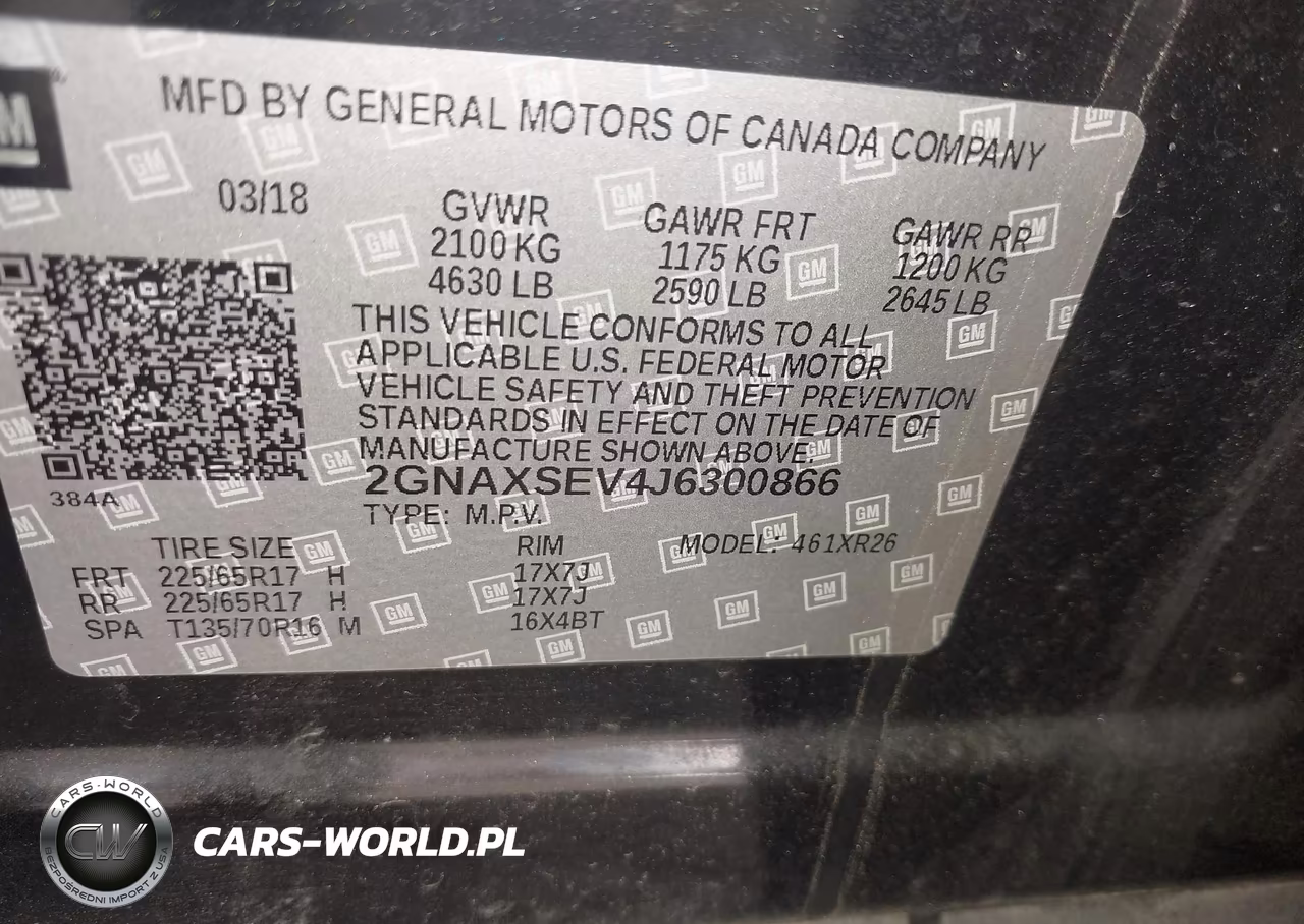 2018 Chevrolet Equinox Lt VIN:2GNAXSEV4J6300866 - 9