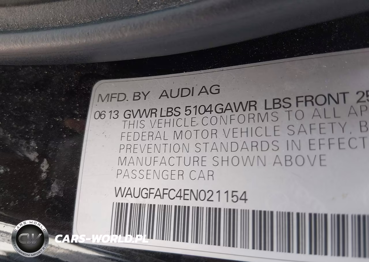2014 Audi A6 2.0T Premium VIN:WAUGFAFC4EN021154 - 9