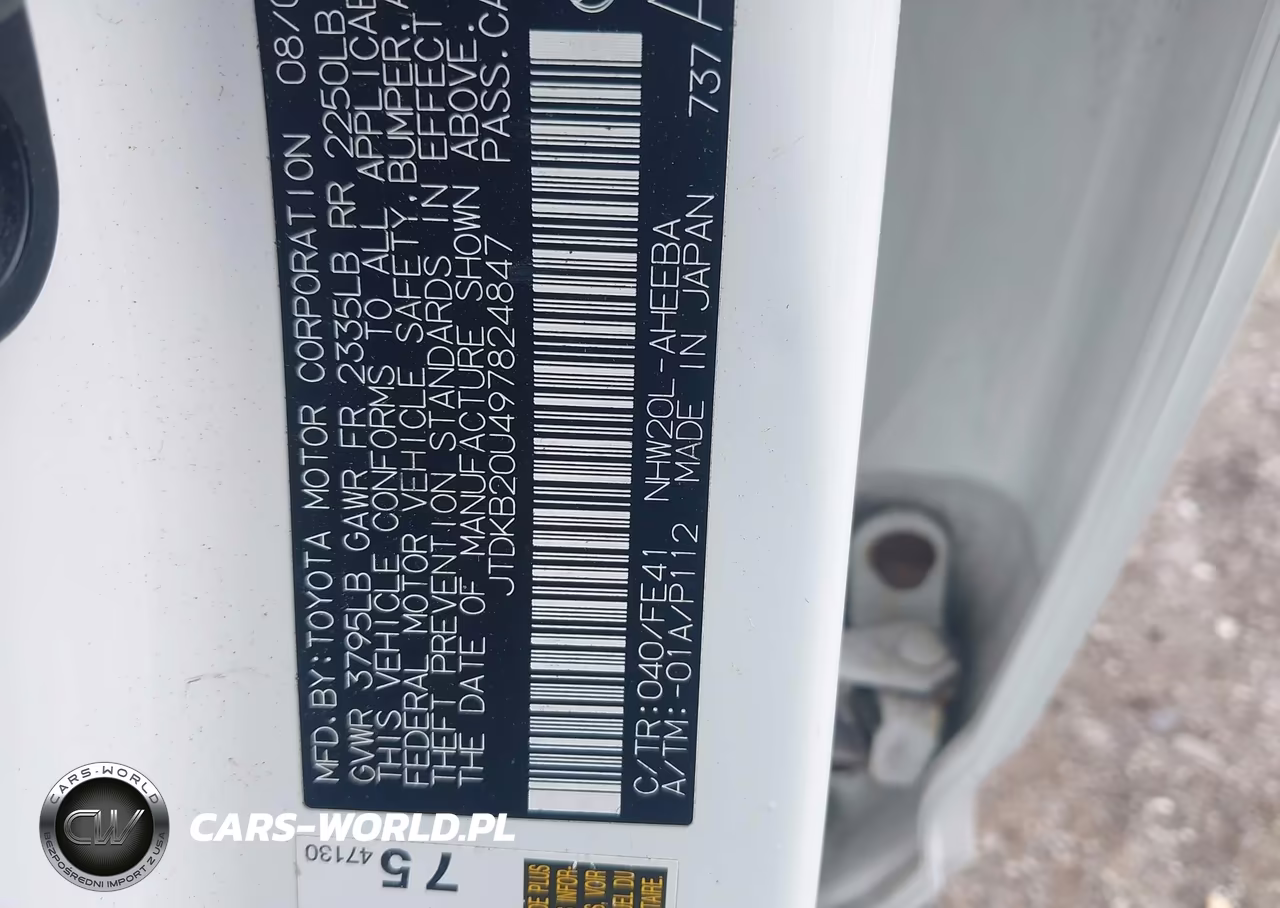2009 Toyota Prius VIN:JTDKB20U497824847 - 9