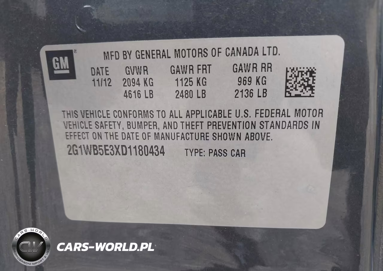 2013 Chevrolet Impala Lt VIN:2G1WB5E3XD1180434 - 9