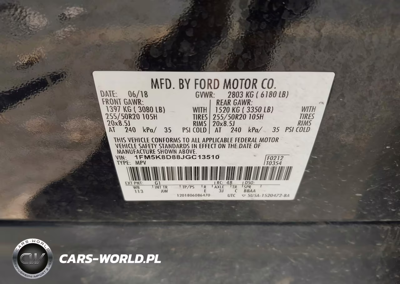 2018 Ford Explorer Xlt VIN:1FM5K8D88JGC13510 - 9