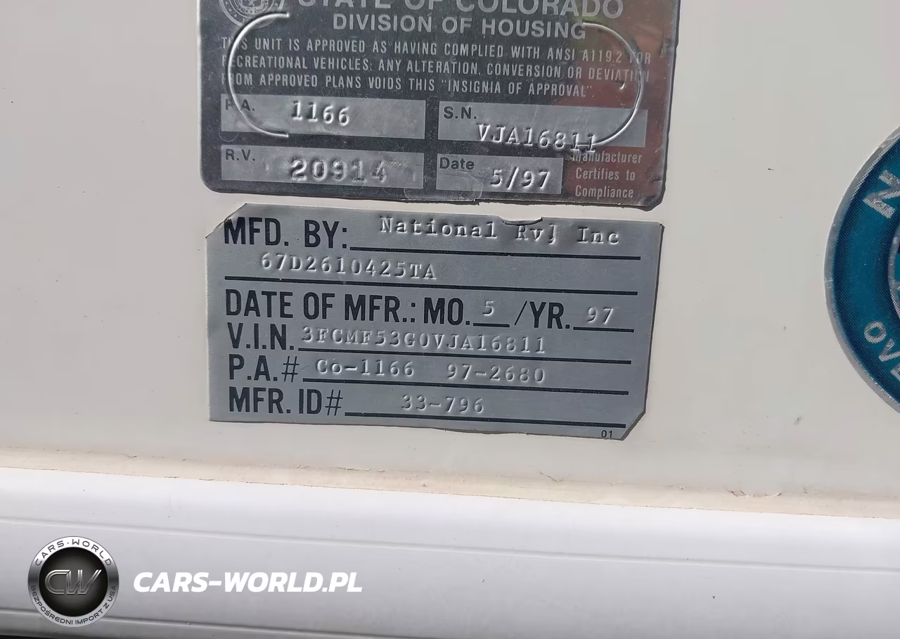 1997 Ford F530 Super Duty VIN:3FCMF53G0VJA16811 - 9
