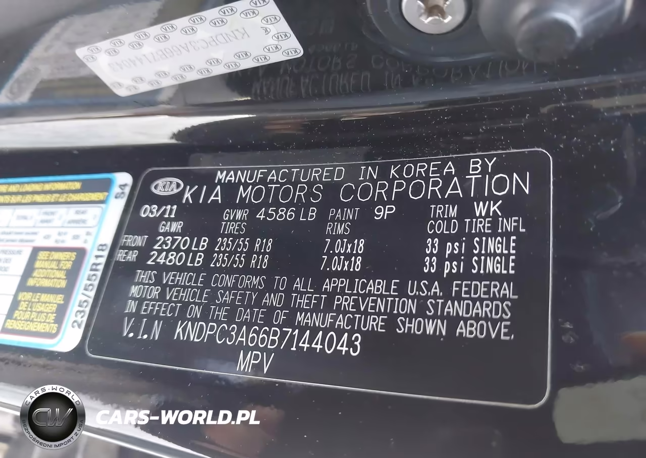 2011 Kia Sportage Sx VIN:KNDPC3A66B7144043 - 9