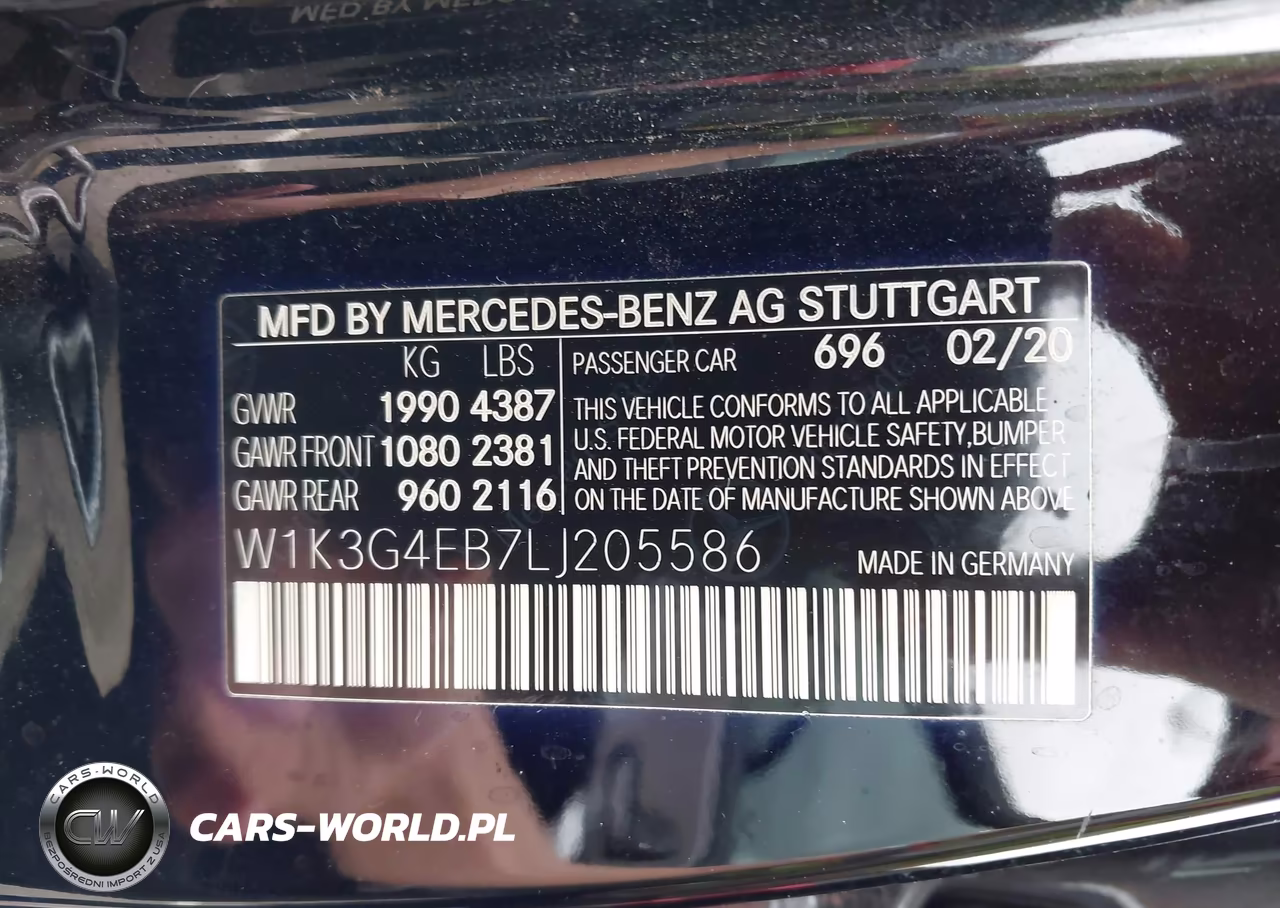 2020 Mercedes-Benz A 220 VIN:W1K3G4EB7LJ205586 - 9