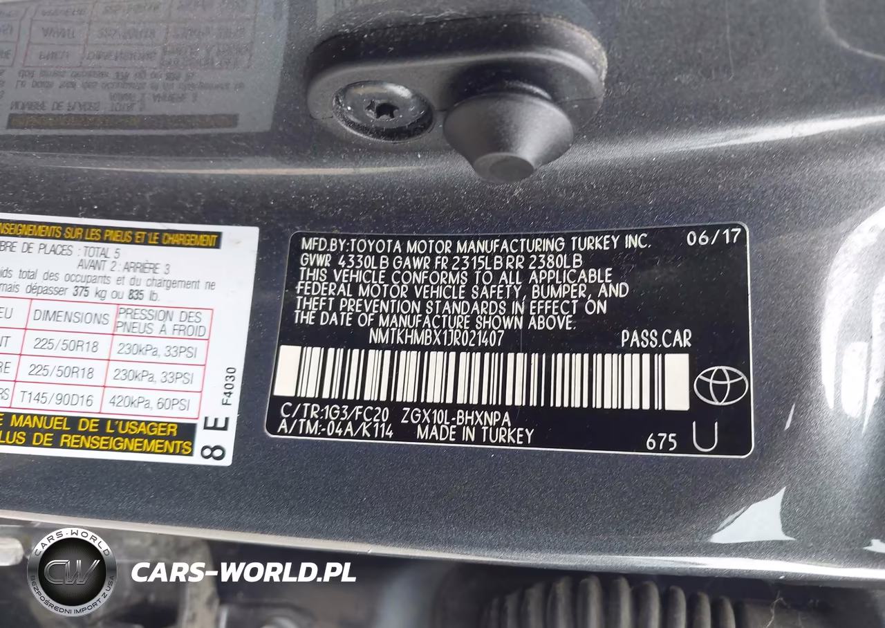 2018 Toyota C-Hr Xle VIN:NMTKHMBX1JR021407 - 9