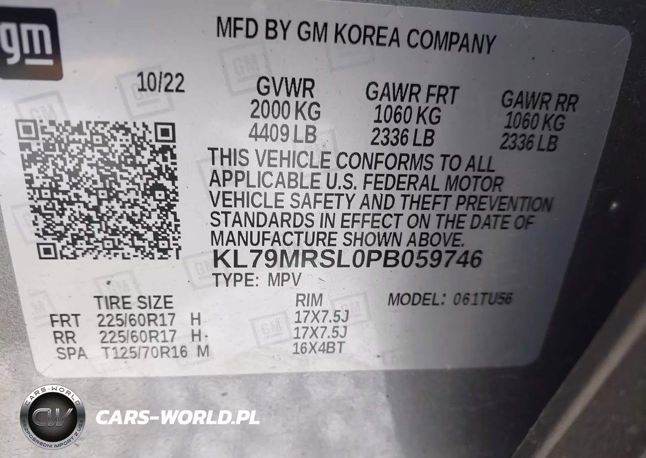 2023 Chevrolet Trailblazer Awd Lt VIN:KL79MRSL0PB059746 - 9
