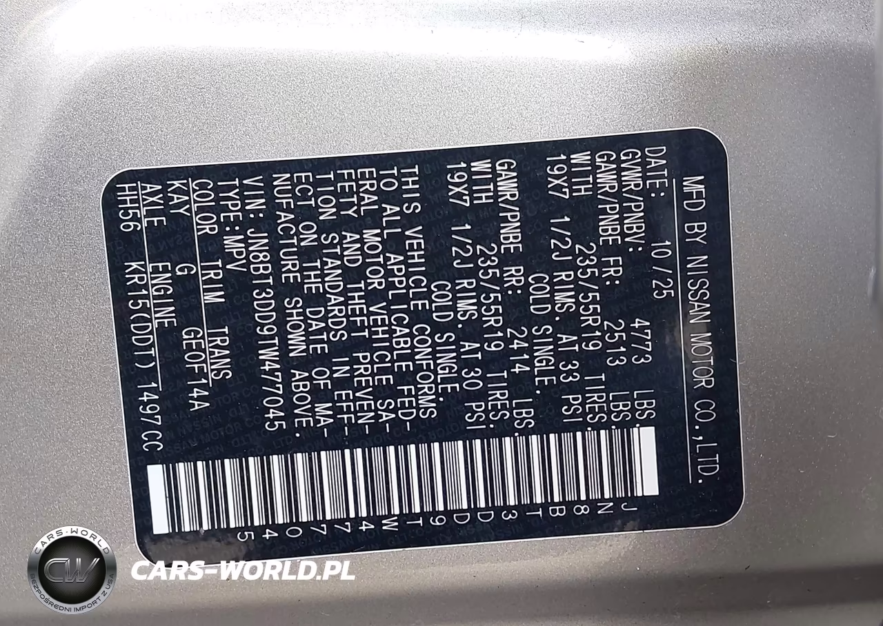 2026 Nissan Rogue Platinum VIN:JN8BT3DD9TW477045 - 9