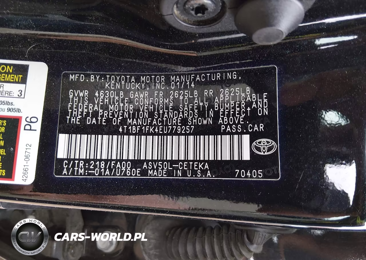 2014 Toyota Camry L VIN:4T1BF1FK4EU779257 - 9