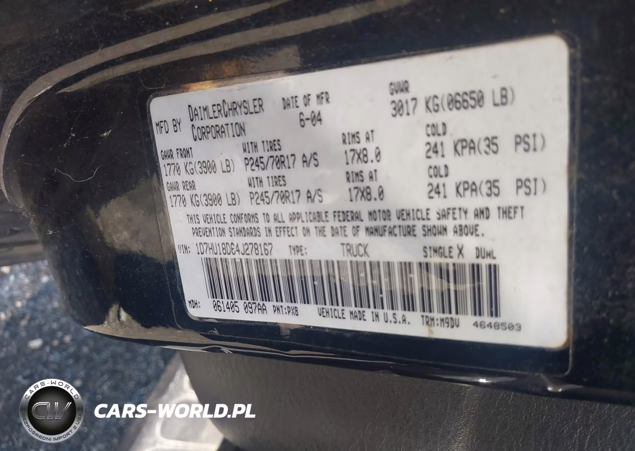 2004 Dodge Ram 1500 St-Slt VIN:1D7HU18D64J278167 - 9