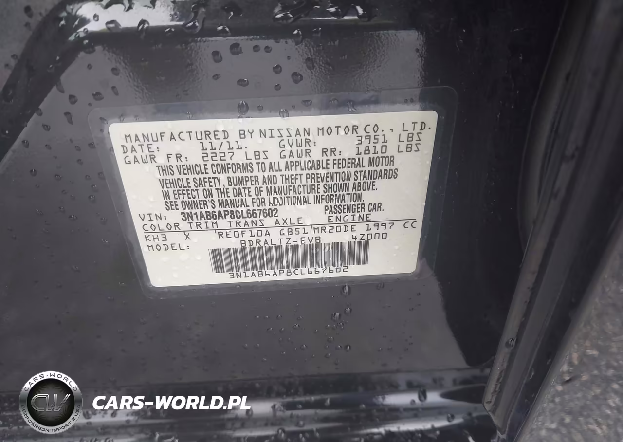 2012 Nissan Sentra 2.0 Sr VIN:3N1AB6AP8CL667602 - 9
