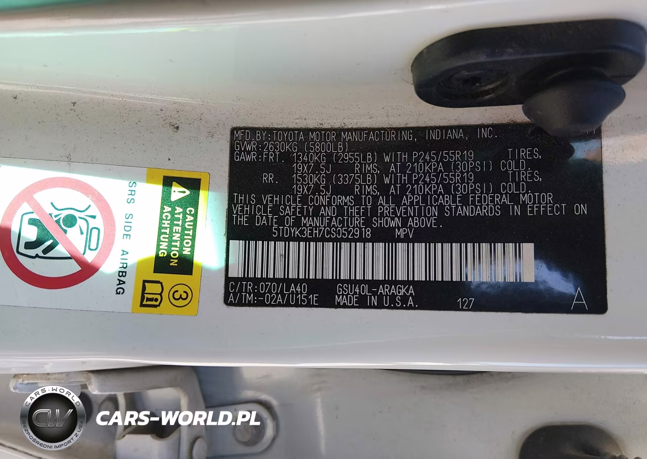 2012 Toyota Highlander Limited V6 VIN:5TDYK3EH7CS052918 - 9